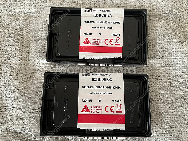 노트북용 HyperX DDR3 8GB x 2 팝니다.--1