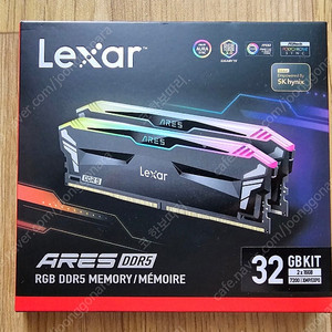 Lexar 32GB(2x16GB) ARES RGB DDR5 RAM 7200MT/s CL34 1.4V