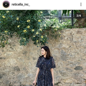 레티첼라 페이즐리 쉬폰 원피스