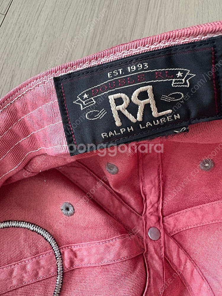 더블알엘 볼캡 핑크--2