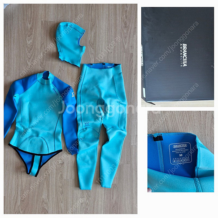 프리다이빙 슈트 여성 브랑키아 M사이즈. 두께1.5mm--0
