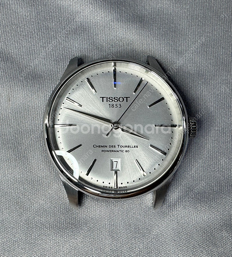 티쏘 슈망데뚜렐 39mm 실버 중고 판매--2