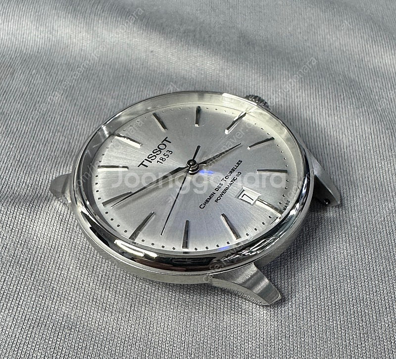 티쏘 슈망데뚜렐 39mm 실버 중고 판매--3