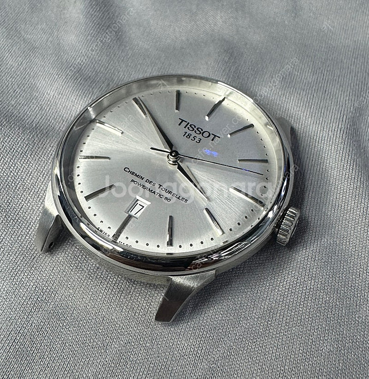 티쏘 슈망데뚜렐 39mm 실버 중고 판매--6