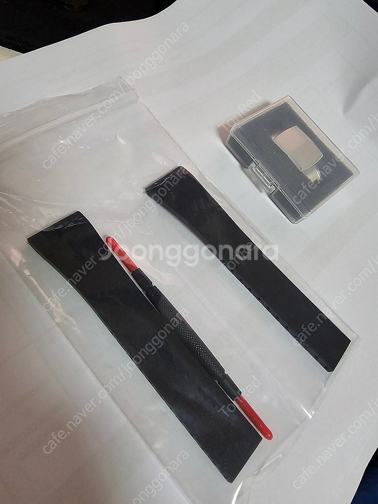 ali발 CTS 러버 스트랩 블랙색상 21mm(버클포함...--0