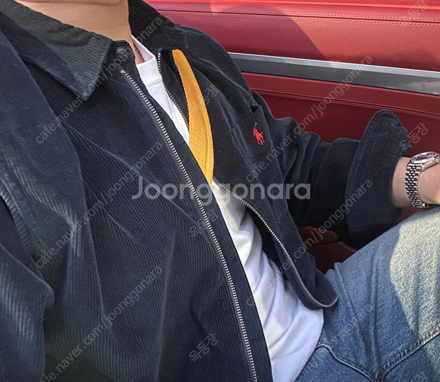 폴로 랄프로렌 코듀로이 셔츠 집엎 다크네이비 L 판매--4