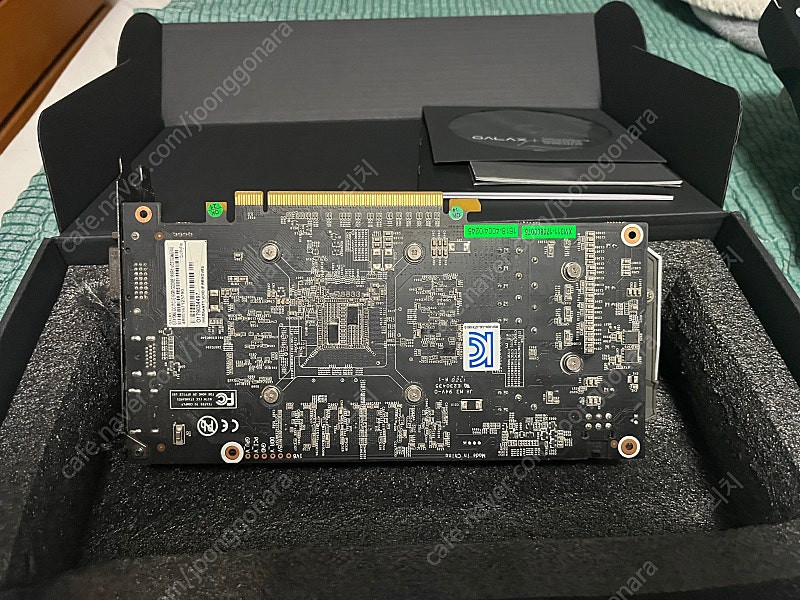 GALAX 지포스 GTX 1060 6GB 그래픽카드 판매합니다. 이미지