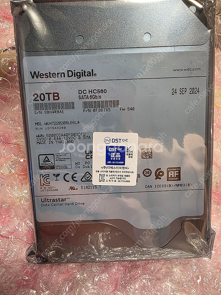 WD Ultrastar DC HC560 미개봉 판매합니...--0