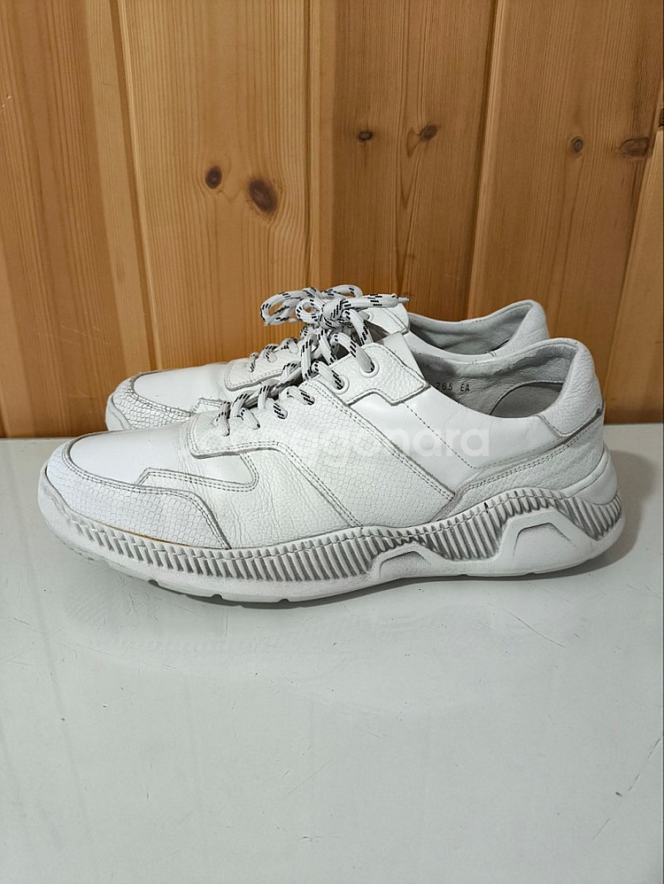 265mm 솔트앤초콜릿 가죽 스니커즈--0