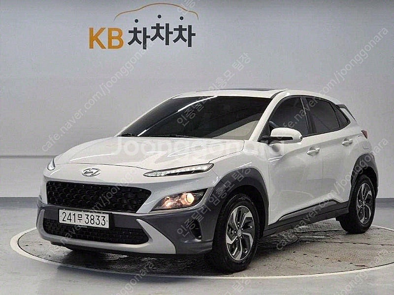 현대 코나 중고 더 뉴 코나 중고자동 흰색 2021년식...--0