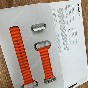 정품 애플워치 울트라 오렌지 오션밴드