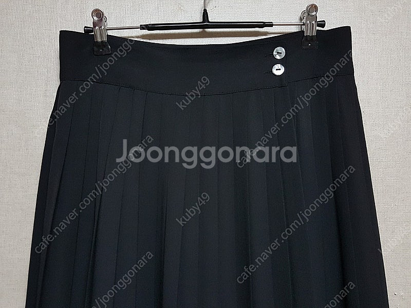 하절기 울60 랩 플리츠 롱 스커트 프리/상태우수--1