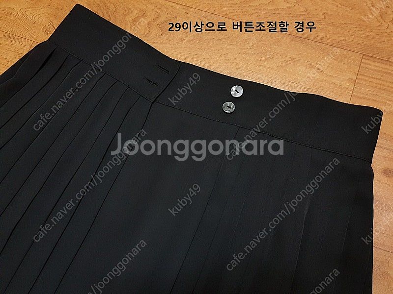 하절기 울60 랩 플리츠 롱 스커트 프리/상태우수--8
