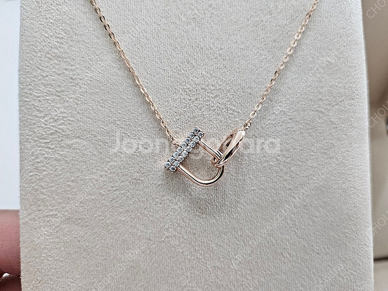 스톤헨지 14K U Lock 목걸이 H0118--0
