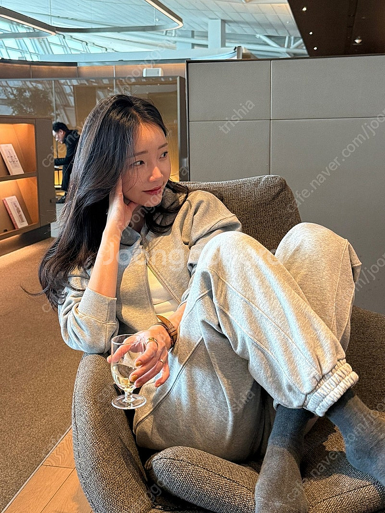 그레이룸 베리 버튼 후드 집업--0