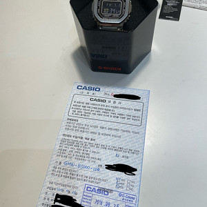 지샥 GMW B5000 1DR 반메탈 판매합니다