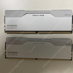 ESSENCORE KLEVV DDR5-6000 CL30 CRAS V RGB WHITE 패키지 서린 (32GB x 2, 총 64GB)