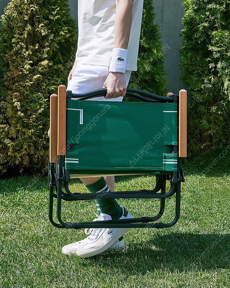 스타벅스 라코스테 캠핑의자+사이드포켓, 스타벅스 헌터 우산 블랙 이미지