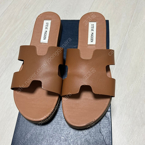 스티브매든 가죽 여름 슬리퍼 240