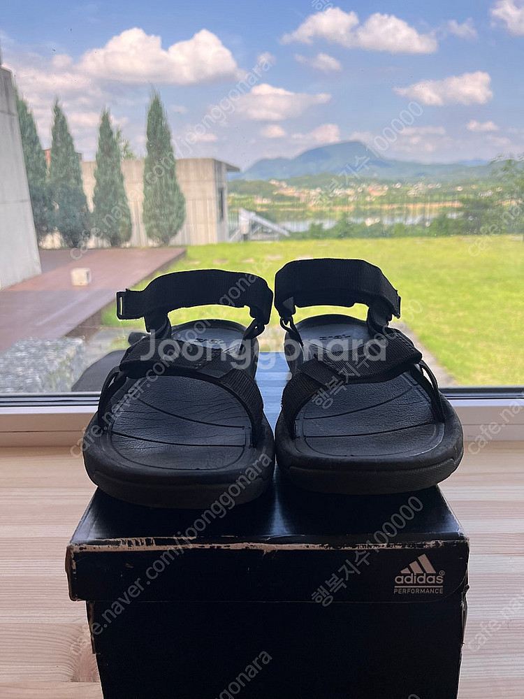 테바 TEVA 정품 허리케인 올블랙 샌들 250mm 판...--1