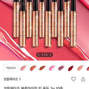 코랄헤이즈 볼류마이징 립 퐁듀