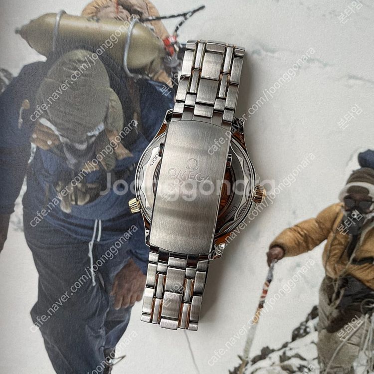 오메가 씨마스터 300 검판 옐로우골드 콤비 42mm ...--2