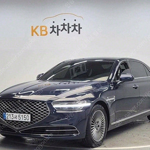 제네시스 G90 중고차 가격 제네시스 중고 파란색 2021년식 3.8 GDI 럭셔리 수원중고차