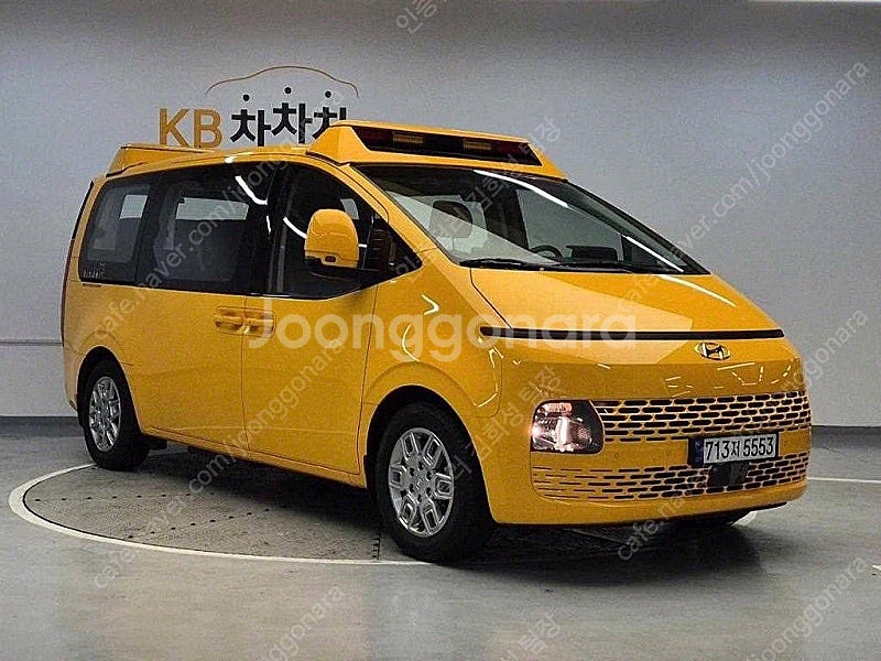 어린이보호차 중고 스타리아 중고차 노란색 2023년식 ...--5