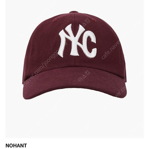 노앙 볼캡 버건디 NYC WASHED BALL CAP BURGUNDY