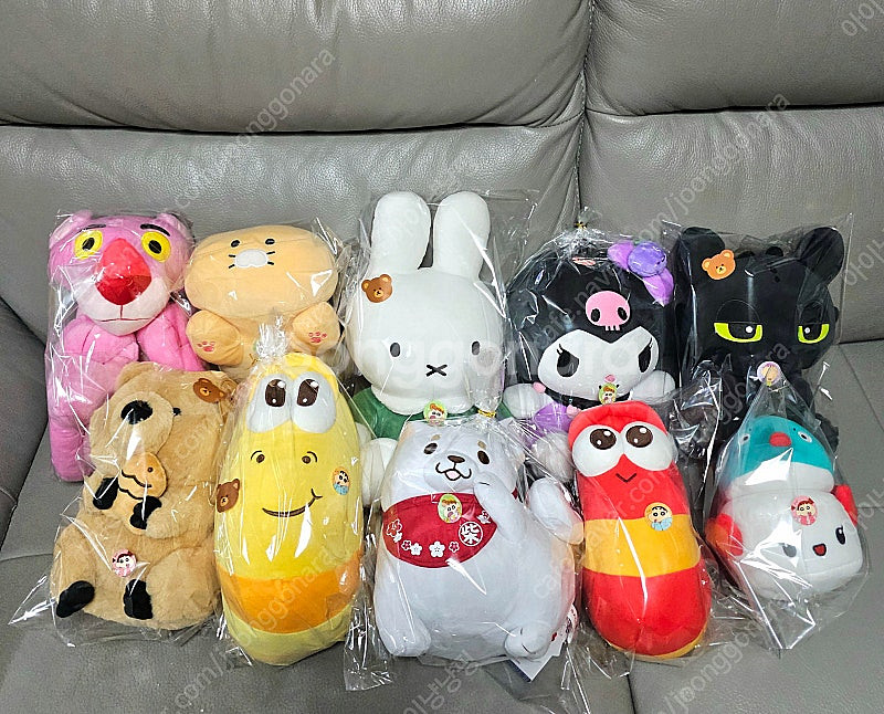 (일괄)중형인형(춘식이,투슬리스,미피,핑크팬더,라바,모...--0