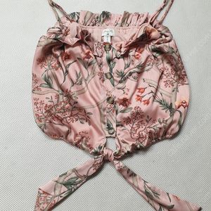 [반팔 민소매 셔츠 블라우스 사이즈77(여성100)] 요한나오르티즈+H&M 어깨끈/ 지센 집업 쉬폰/ 브룬스바자르/ 큰꽃 레드/ 올리비아로렌/ H&M 민소매 망사티 / 스트라이프