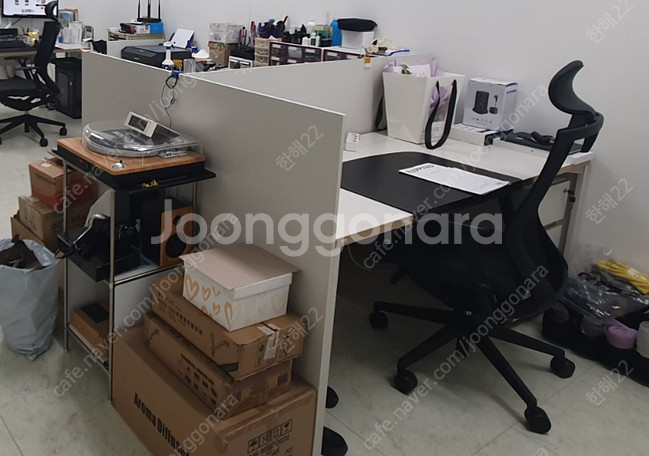데스커 1600 책상 + 파티션, 데스커 1400 테이...--2