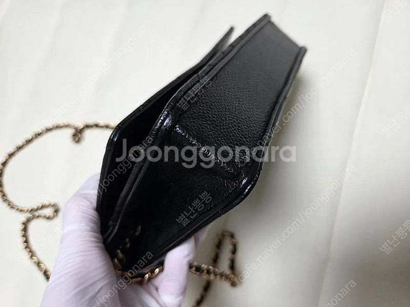 샤넬 클래식 WOC 캐비어 금장 내장칩--8