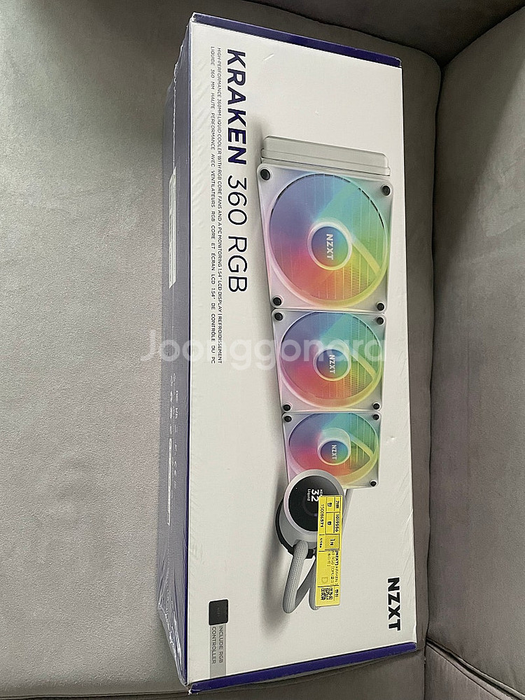 NZXT KRAKEN 360 RGB 화이트 크라켄 쿨러--0