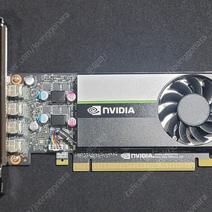 nVIDIA T1000 그래픽카드