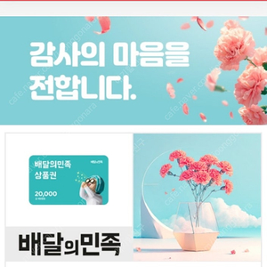배달의민족 2만원권
