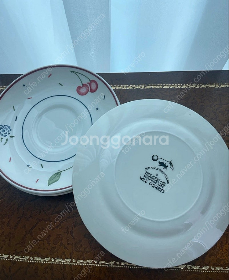 영국 빈티지 존슨 브라더스 와일드체리 소서 2, 디저트...--4