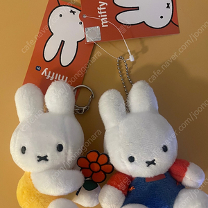 미피 새상품 두마리 세트 키링 인형 볼체인 일반키링 정품