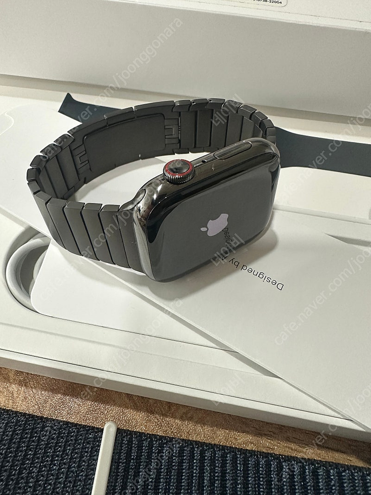 애플워치8 45미리 스테인리스 그라파이트 팝니다.--3