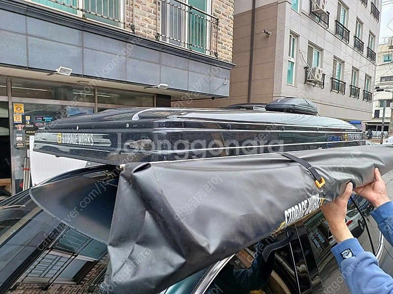 툴레 하프로 팩라인 코토 일체형 루프박스 루프탑텐트 가...--4
