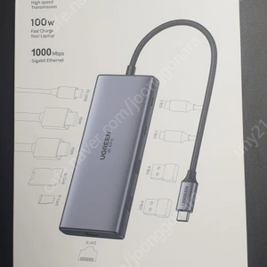 UGREEN 유그린 10-in-1 HDMI 2.0 4K@60Hz 10Gbps PD100W USB C 어댑터