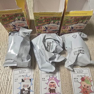 팝마트 라부부 더 몬스터즈 와키 마트 시리즈 피규어 주먹밥,소세지,우유 구입가 이하판매 일괄!