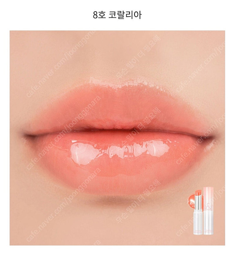 롬앤 글래스팅 멜팅 밤 08 코랄리아 립밤 봄웜 여쿨 갈웜 겨쿨 이미지