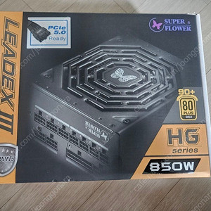 슈퍼플라워 850w gold leadex iii(pcie5.0) 파워 팝니다