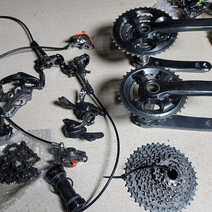 신품 XT 브레이크, XTR 22-33단 구동계, XT 22단 구동계 세트. 조립가능
