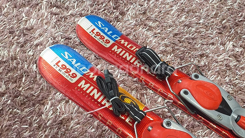 살로몬 숏스키(스키 99.9cm,부츠280mm)--5