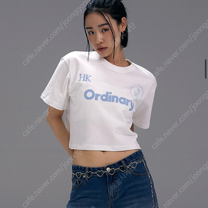 오디너리홀리데니 헬로키티 루즈 크롭 티셔츠