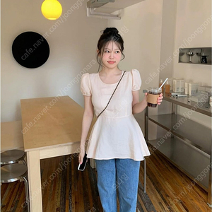 온트마켓 피치블라우스