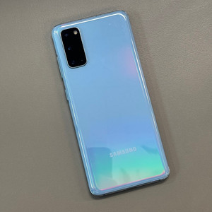 갤럭시S20 블루색상 128용량 미파손 무잔상급 상태좋은 단말기 실사용 추천 15만 판매합니다