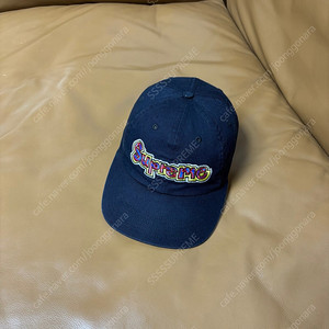 Supreme 슈프림 블랙 6패널 볼캡 모자 (Washed Black)
